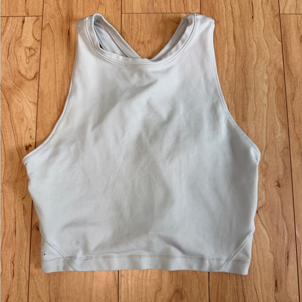 Light Gray Sleeveless Crop Top